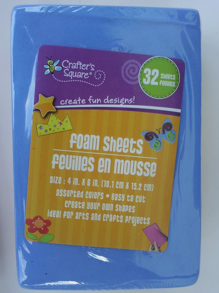 FOAM SHEETS FOR ARTS & CRAFTS Select Color, Glitter, Size