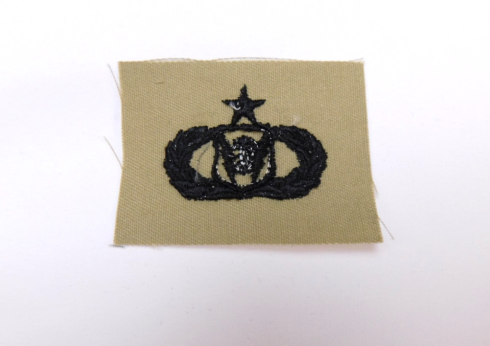 US Air Force USAF Senior Command & Control Badge Desert Tan DCU Patch Sew-On