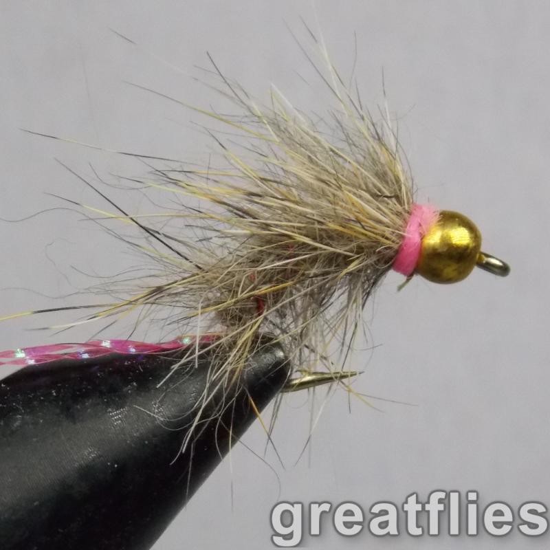 1 dozen (12) - Pink Squirrel - Bead Head