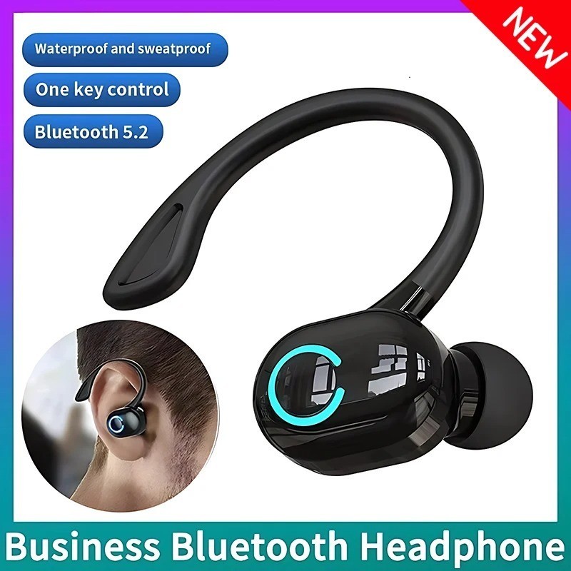 VAORLO S10 Bluetooth Earphone Single Ear Wireless Business Headset