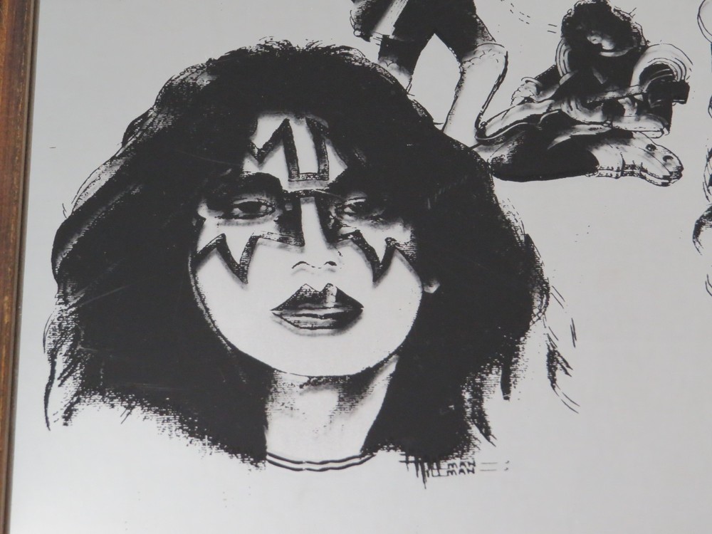 KISS CARNIVAL MIRROR 1970'S RARE LARGE SIZE VERSION