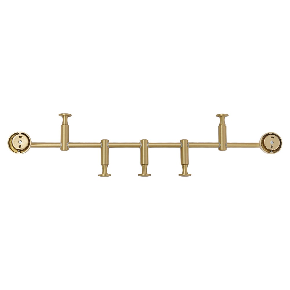Wall Mounted Vertical Coat Rack Coat Rack with 5 Adjustable 180°rotating Hooks