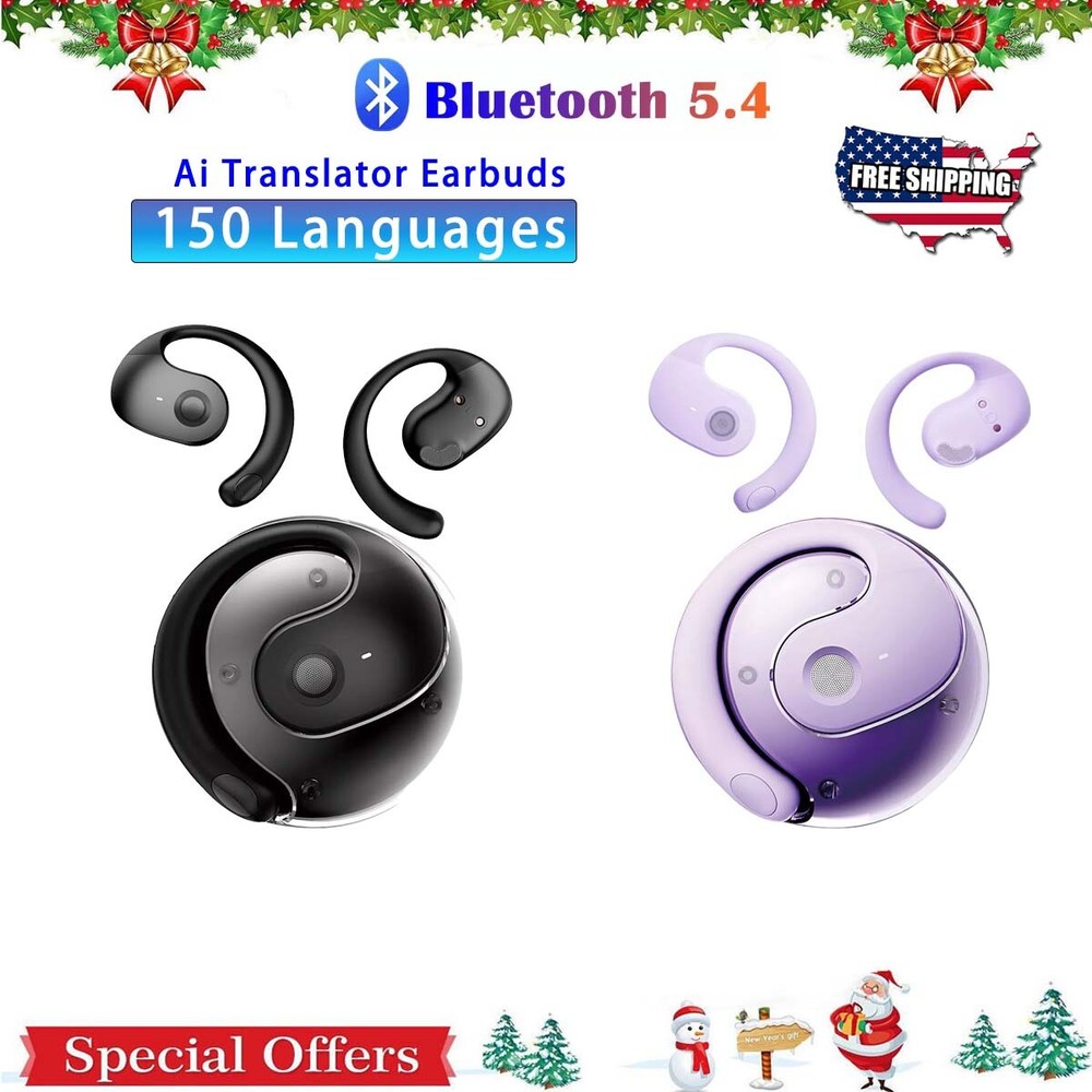 Translation Earbuds Wireless Bluetooth Ai Translator 150 Languages OWS Headphone