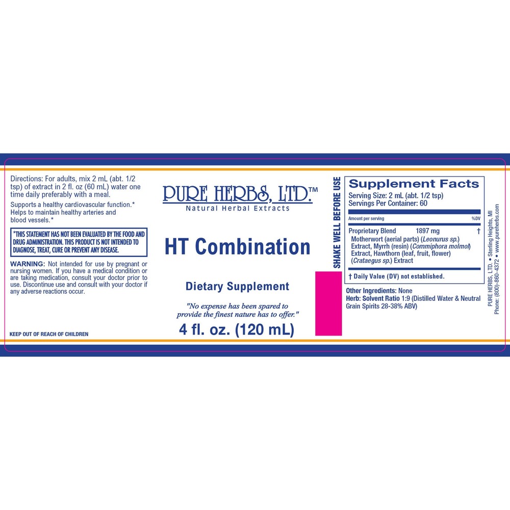 Pure Herbs: HT Combination - 4 oz.