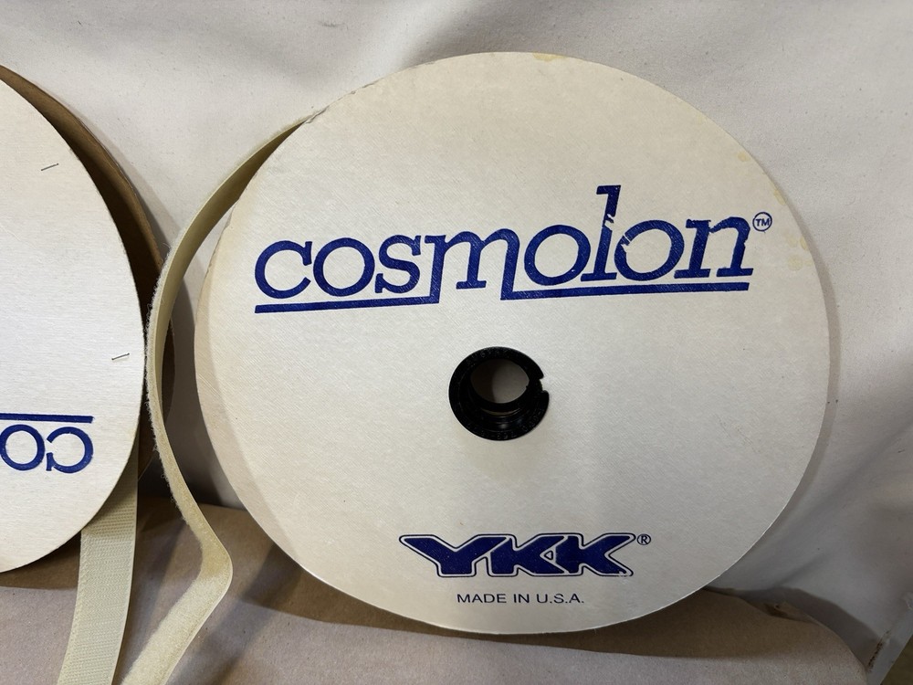 YKK Cosmolon Hook & Loop 50 Yards 1" Width Nylon 1 Spool Hook 1 Spool Loop USA