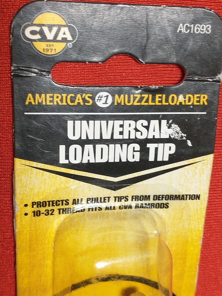 CVA UNIVERSAL LOADING TIP 10X32 #AC1693 BLACK POWDER MUZZLELOADER NOS SABOT