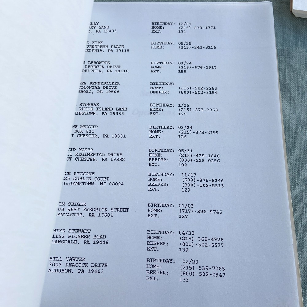 Vintage MicroAge Computer Solutions Technical Services Operations Manual Paper E