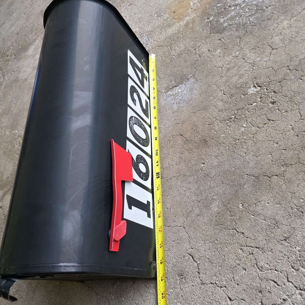 Architectural Mailboxes Elite Black Post Mount Mailbox, Steel, Rust Resistant