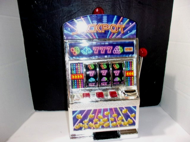 Arcade Slot Machine Tabletop Pull the Lever -Tested