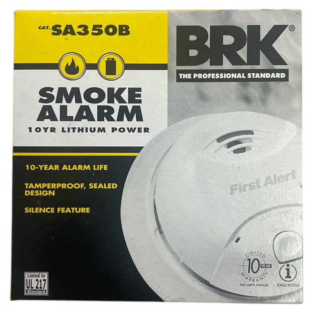 First Alert Battery operated Ionization Sensor Smoke dectector (1 Pack) (IK)