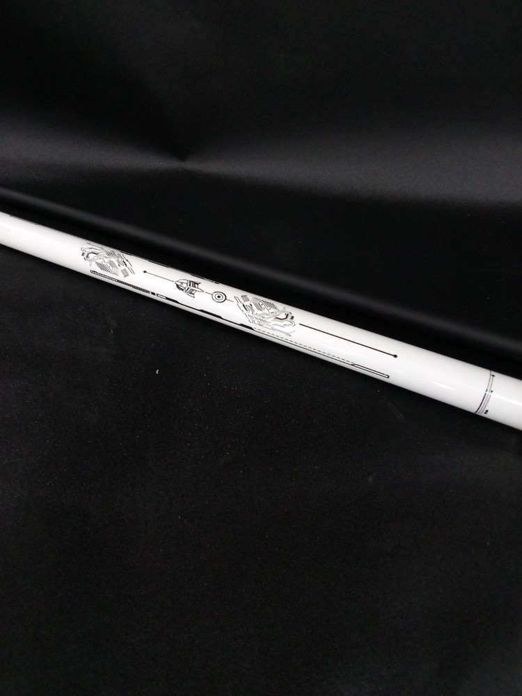 59" Hacker Billiard Pool Cue Black and White