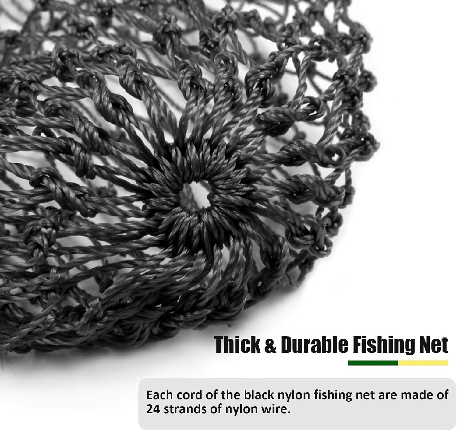 Fishing Net Fish Landing Net Foldable Fishing Replacement Net for Freshwater Sal