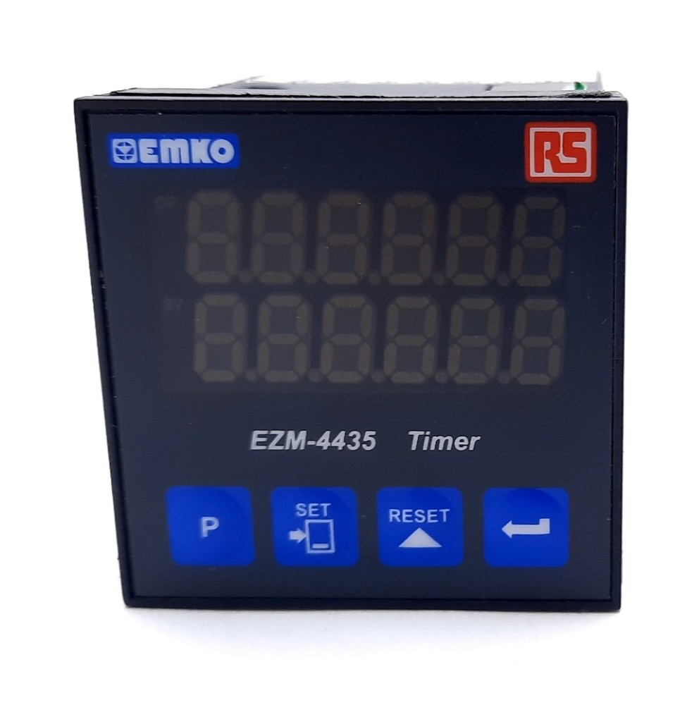 EMKO EZM-4435 Single Set Programmable Timer, 6-Digit, 24V AC/DC, Relay Out