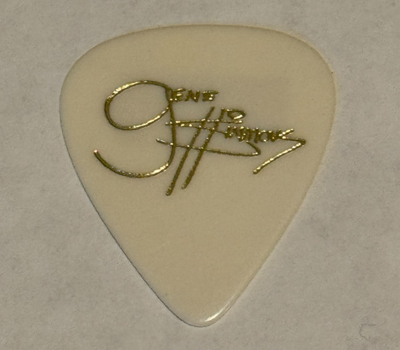 KISS Gene Simmons Signature Guitar Pick 1987 - 1988 Crazy Nights Tour Plectrum