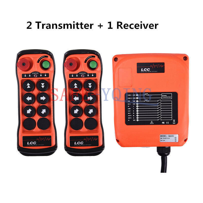 LCC Q600 single Hoist Crane Industrial Wireless Remote 2 Transmitter&1 Receiver