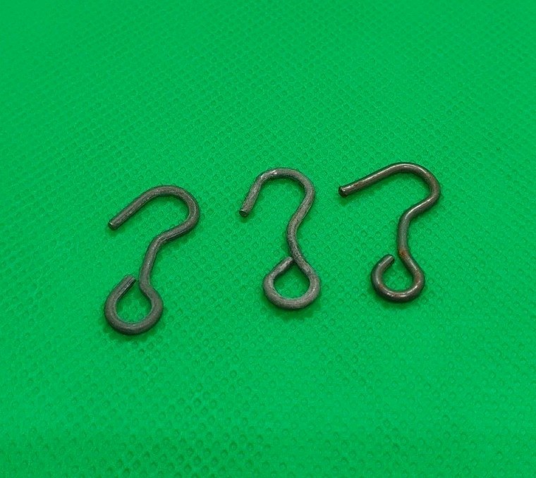 Gilbert Erector Set Part AF Small Hook Lot of 3