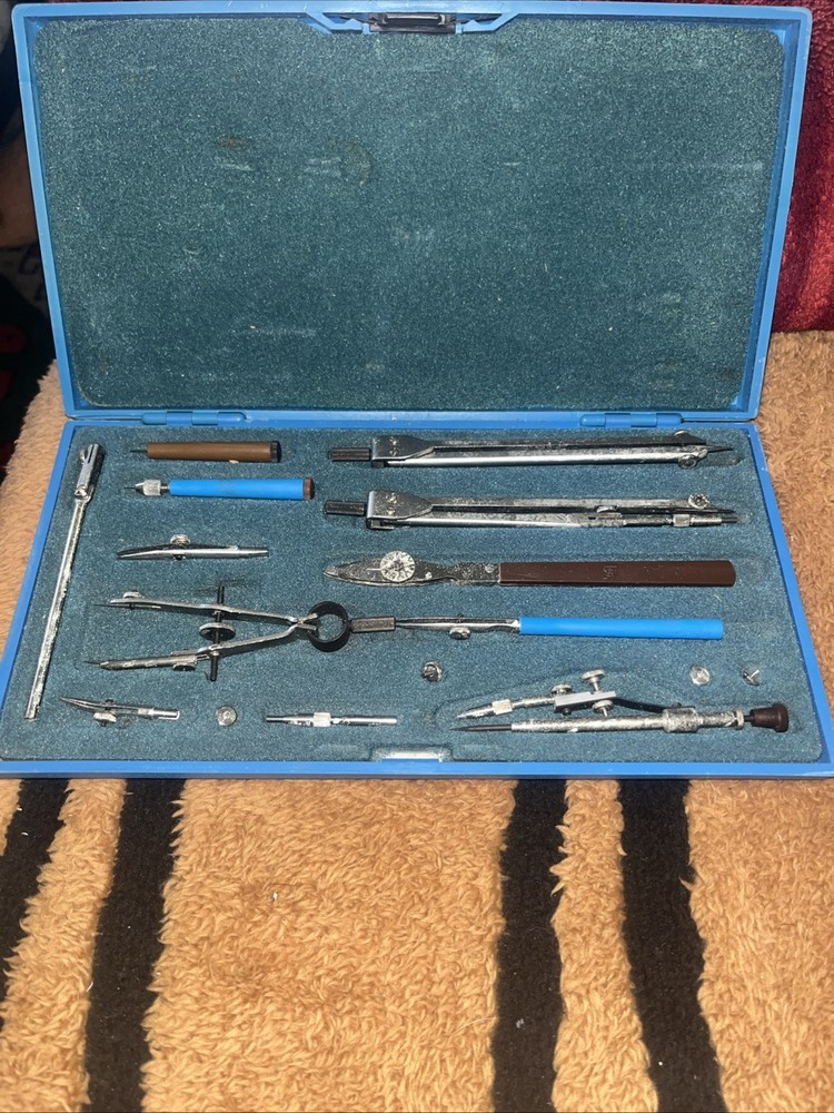 Vintage Soviet Union Engineering technical drawing set 1970’s(USSR))