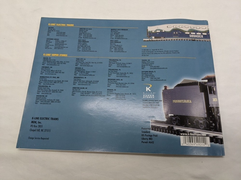 2004 Kline First Edition Train Catalog