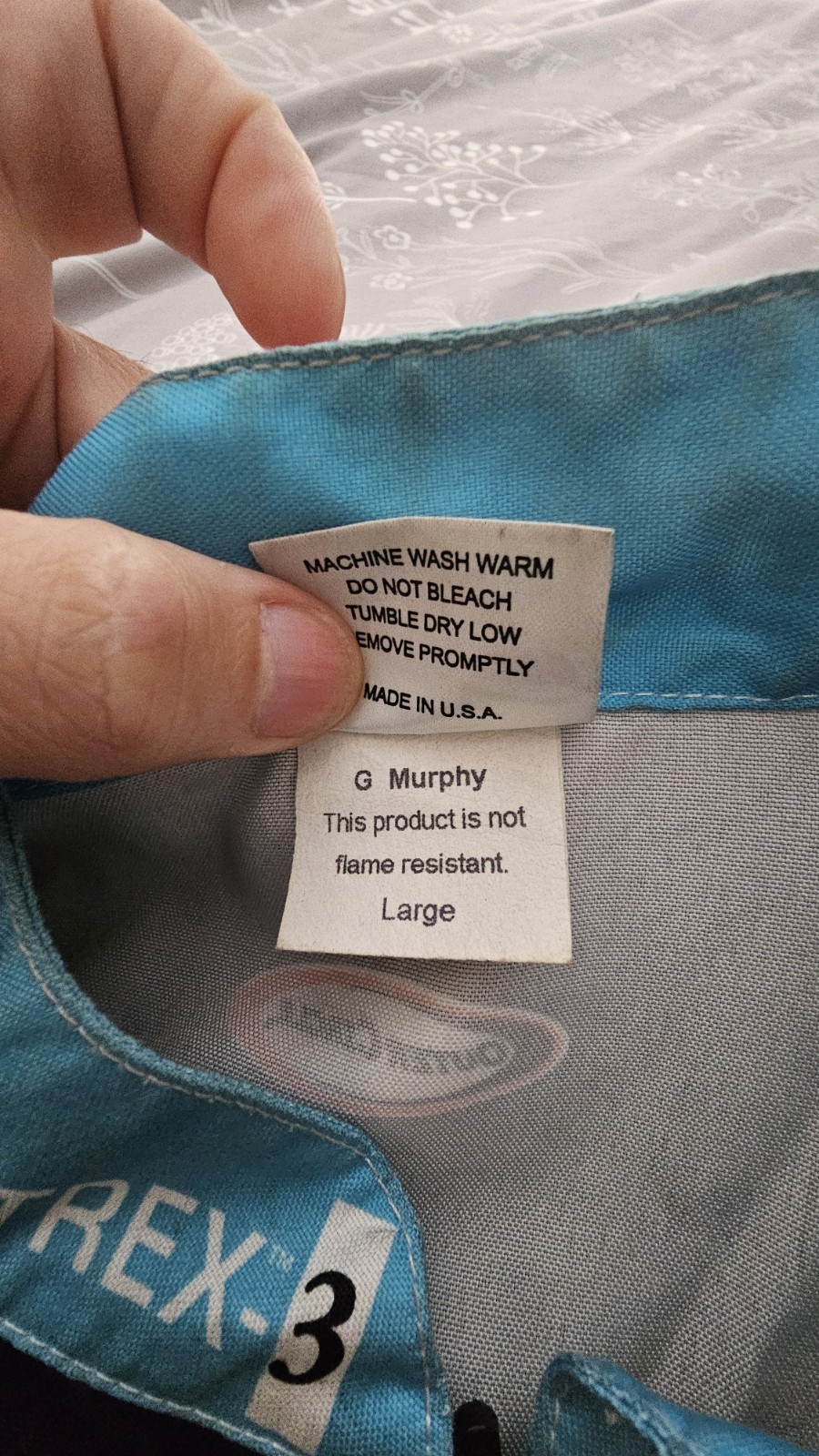 Vintage Rare NHRA David Grubnic signed Kalitta Air Race Worn crew shirt Large