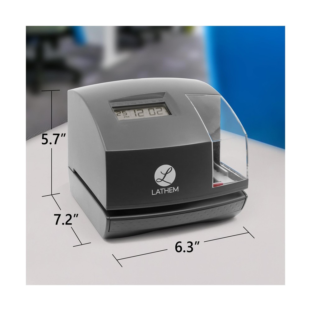Lathem 1600e Time Clock Punch Machine & Document Stamp, Time Keeping System w...