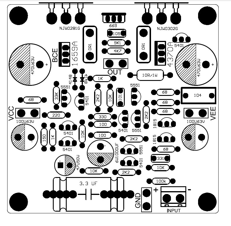 Audio Power HANDBOOK Blameless Design Class-B Dual Amplifier Board