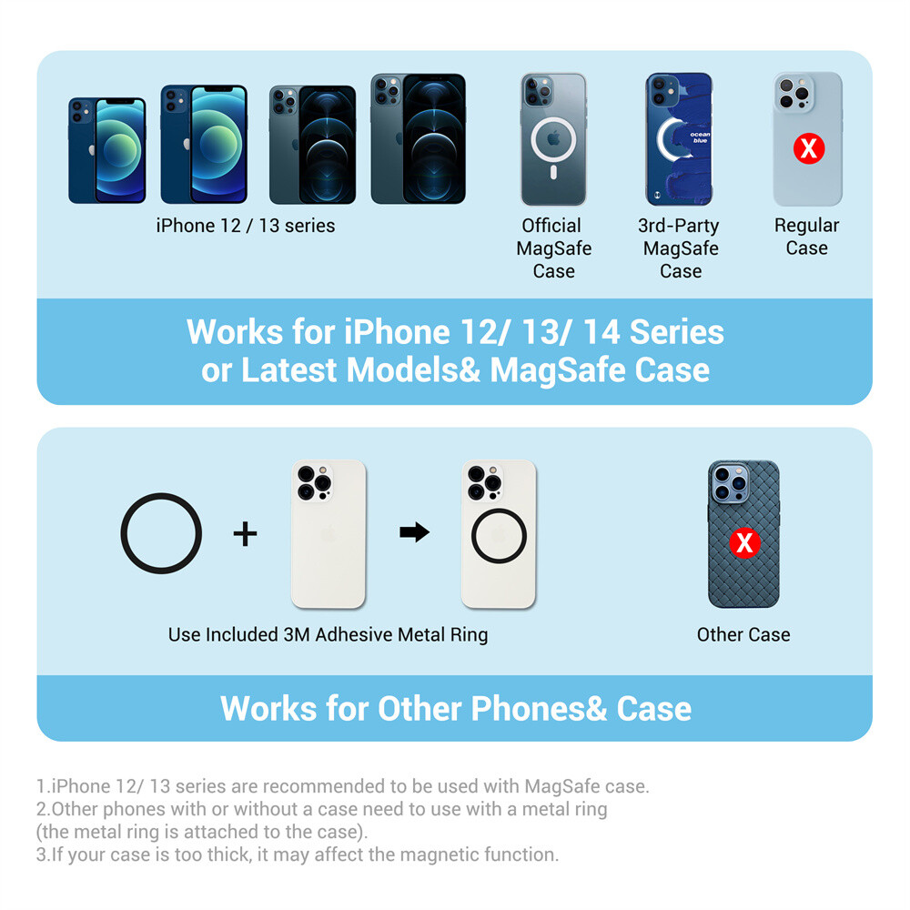 for iPhone 13 Magnetic Rig Stabilizer Vlogging Kit Video Camera + Remote Control