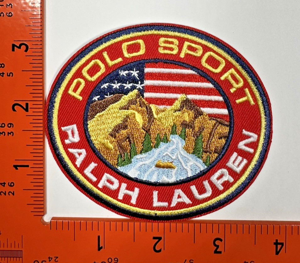 Polo Sport Ralph Lauren Mountain Patch Iron On Sew On Outdoor Hiking Logo USA