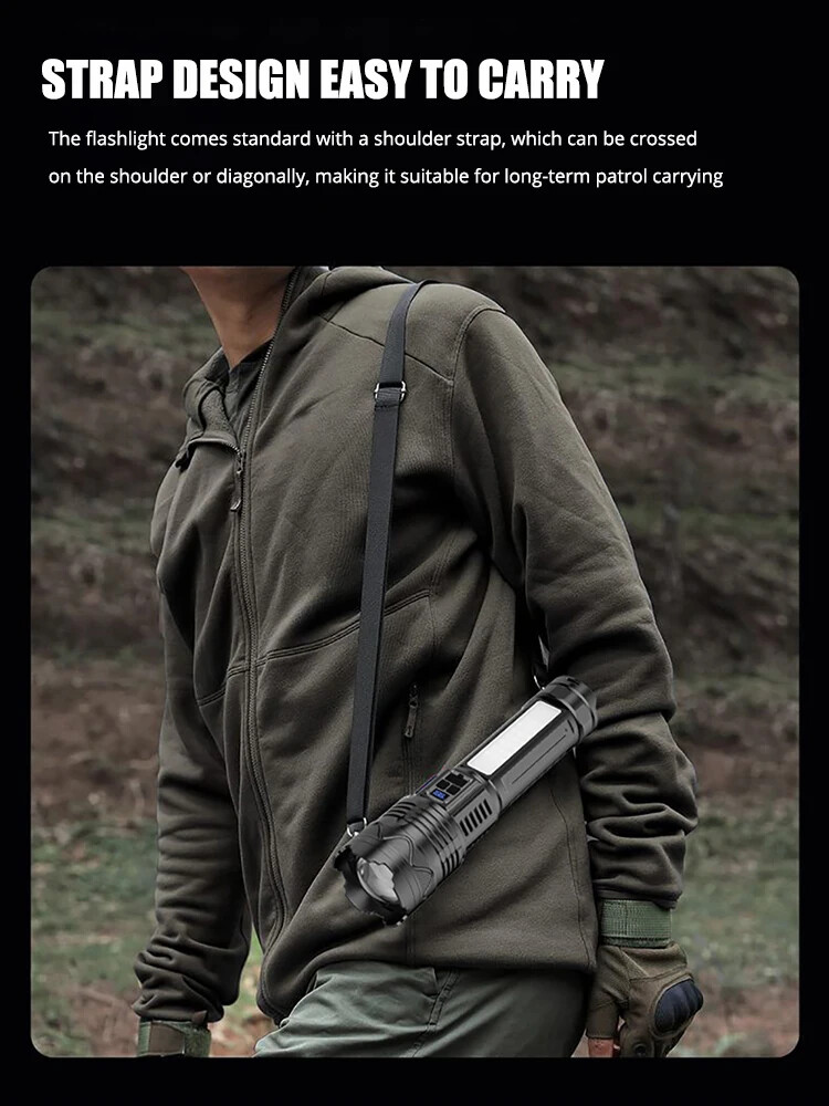 9000000LM High Power Rechargeable Led Flashlight Lighting Tactical Torch Lantern