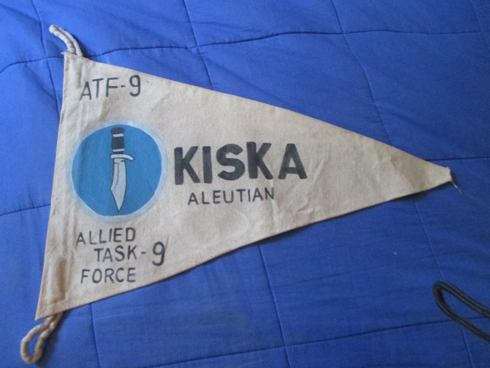 WWII US ARMY KISKA TASK FORCE ATF-9 PENNET   FLAG