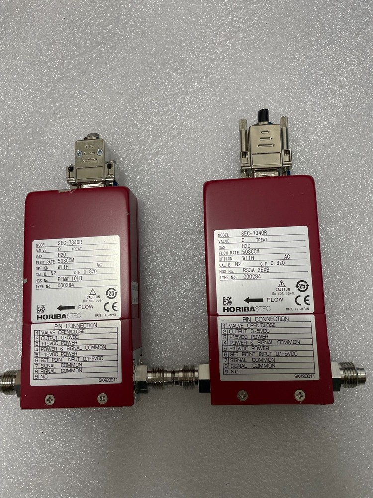 HORIBA STEC SEC-7340R MASS FLOW CONTROLLER,H2O,50SCCM