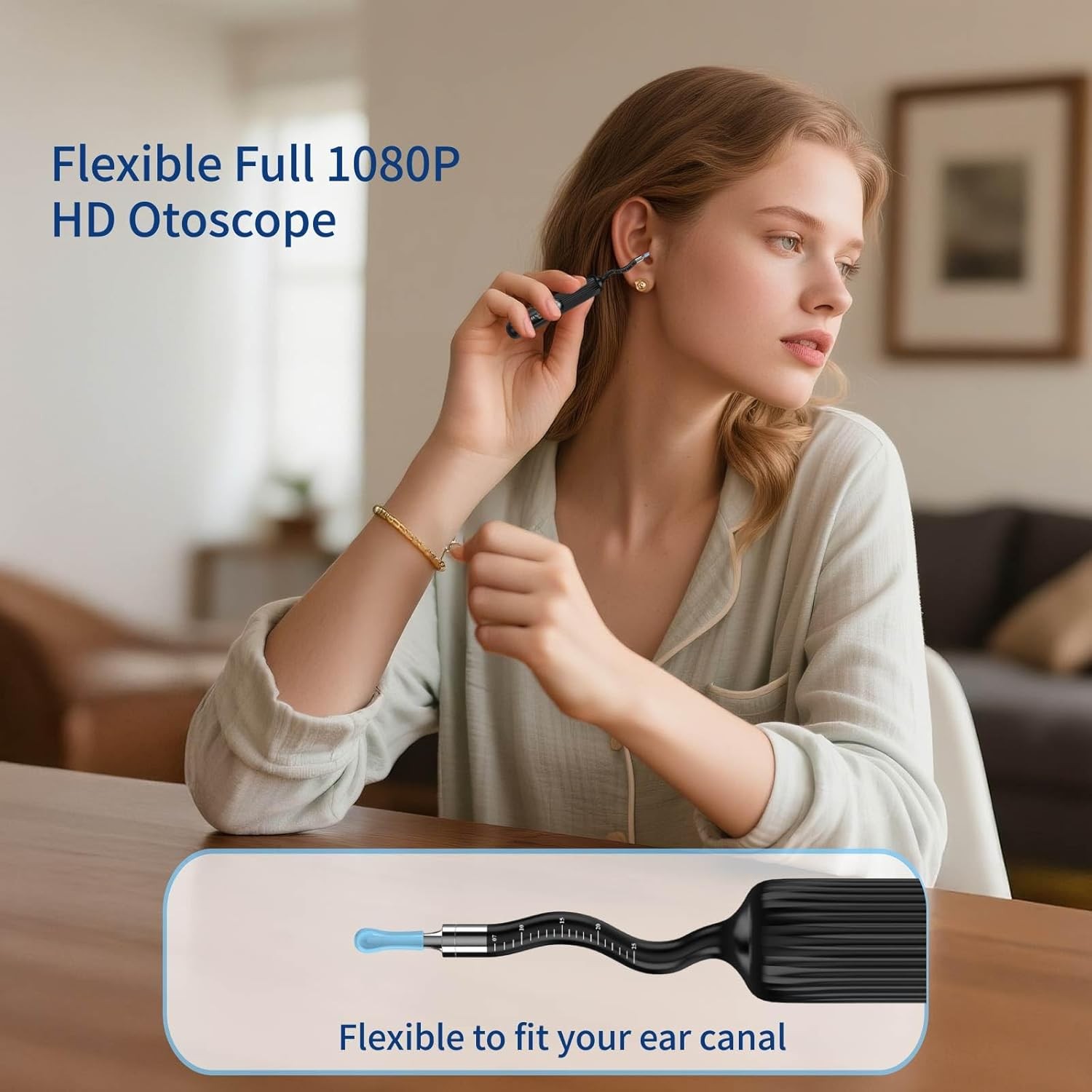 All-in-One Ear Wax Cleaner – 1080P Camera, 3 Tools & Case – for All Ages 1080P