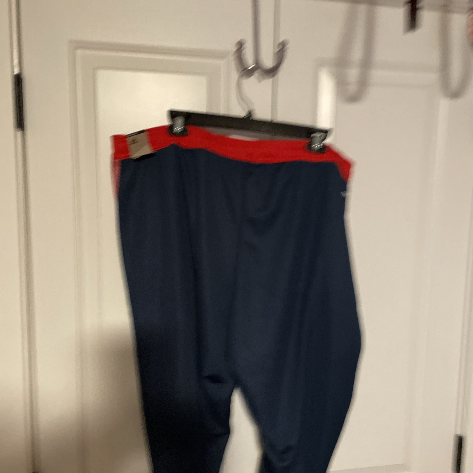 NWT ADIDAS Tiro Track pant, standard length, blue with white & red, size 3X