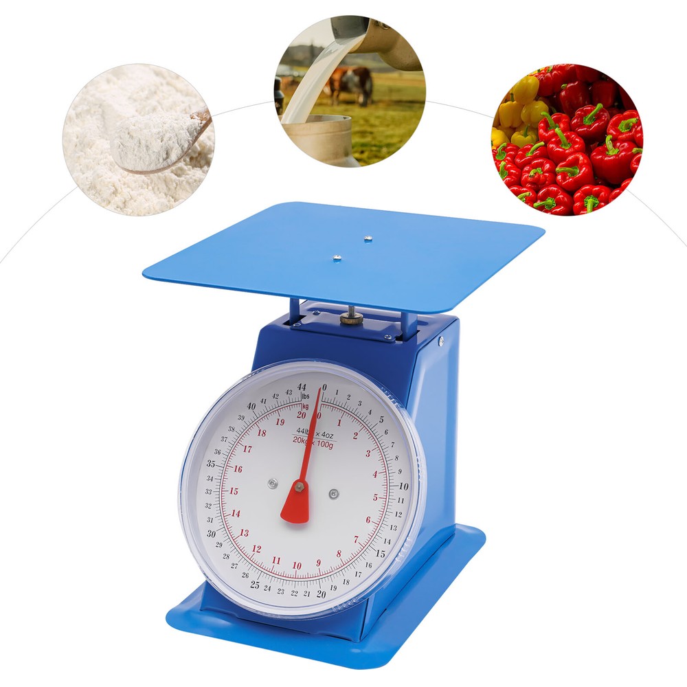 Blue Mechanical Scale Industrial Dial Scale Heavy Duty Portion-Control Mechanica