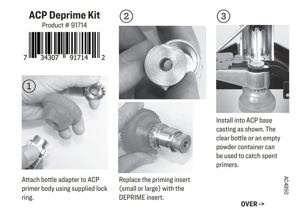 Lee 91714 Automatic Case Primer (ACP) Depriming Conversion Kit SAME DAY SHIPPING