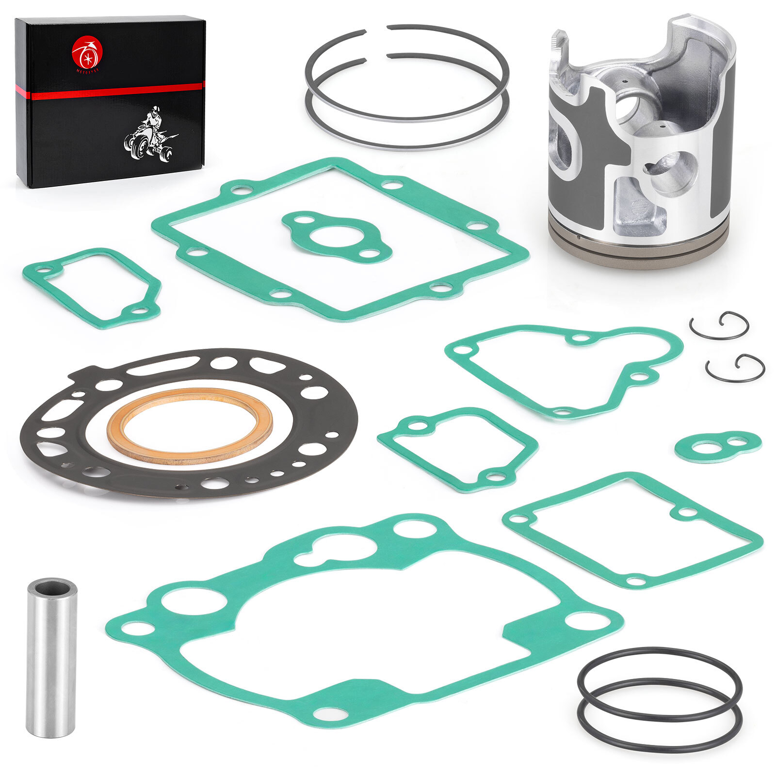 Top End Rebuild Kit STD 66.4mm Piston + Ring + Gasket For Kawasaki KX250 1993-03