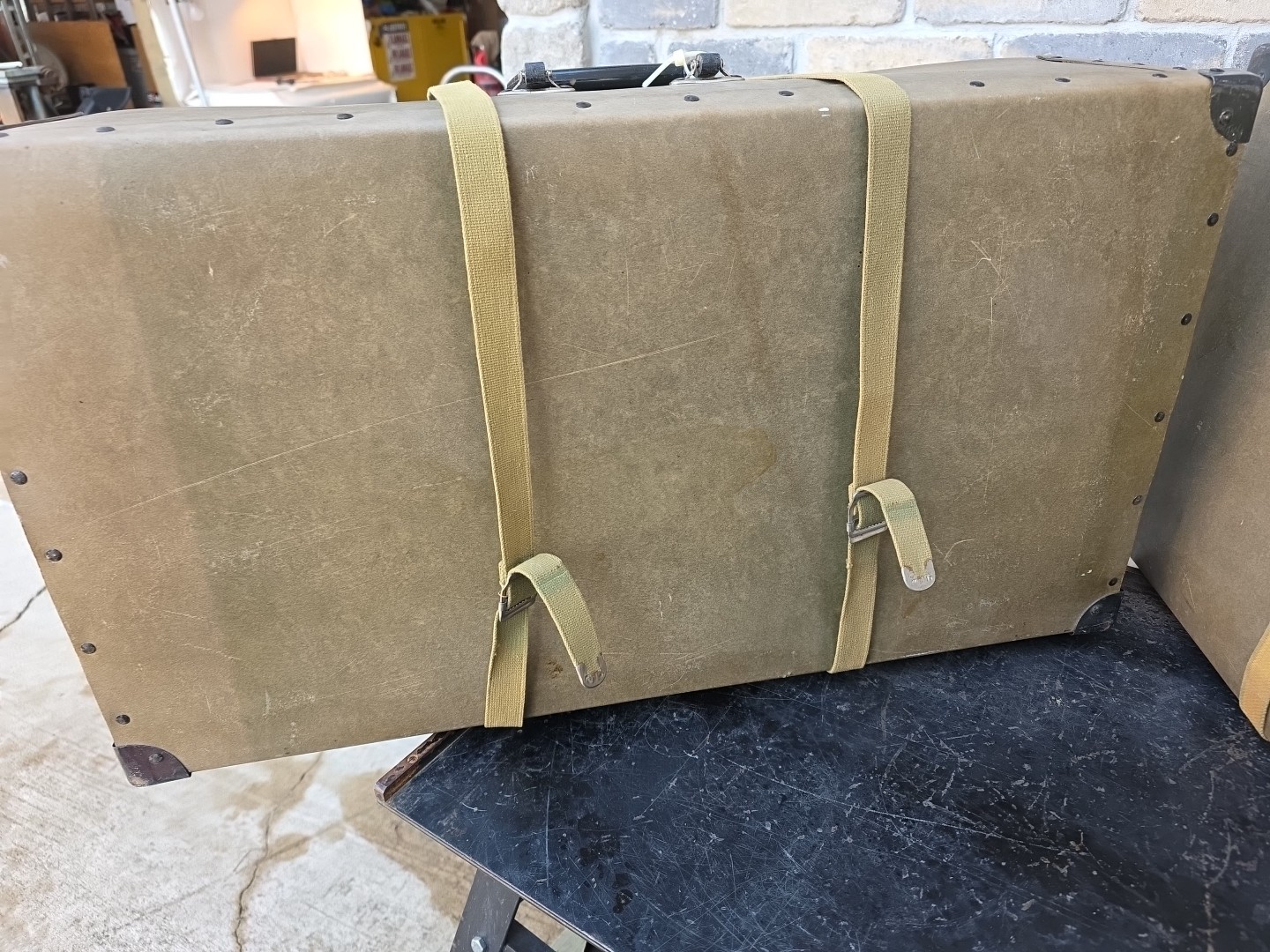 Vintage Pair of Fiber Hardware Cases 29x16x8