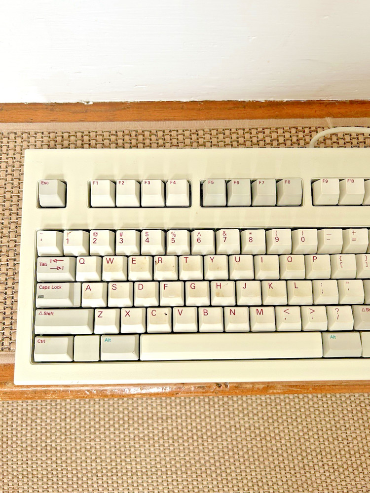Vintage Hewlett Packard HP C1405B #ABA Computer Keyboard Red Letters
