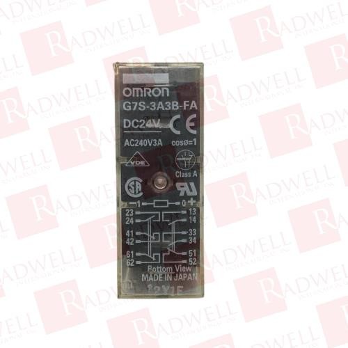 OMRON G7S-3A3B-FA DC24V / G7S3A3BFADC24V (USED)