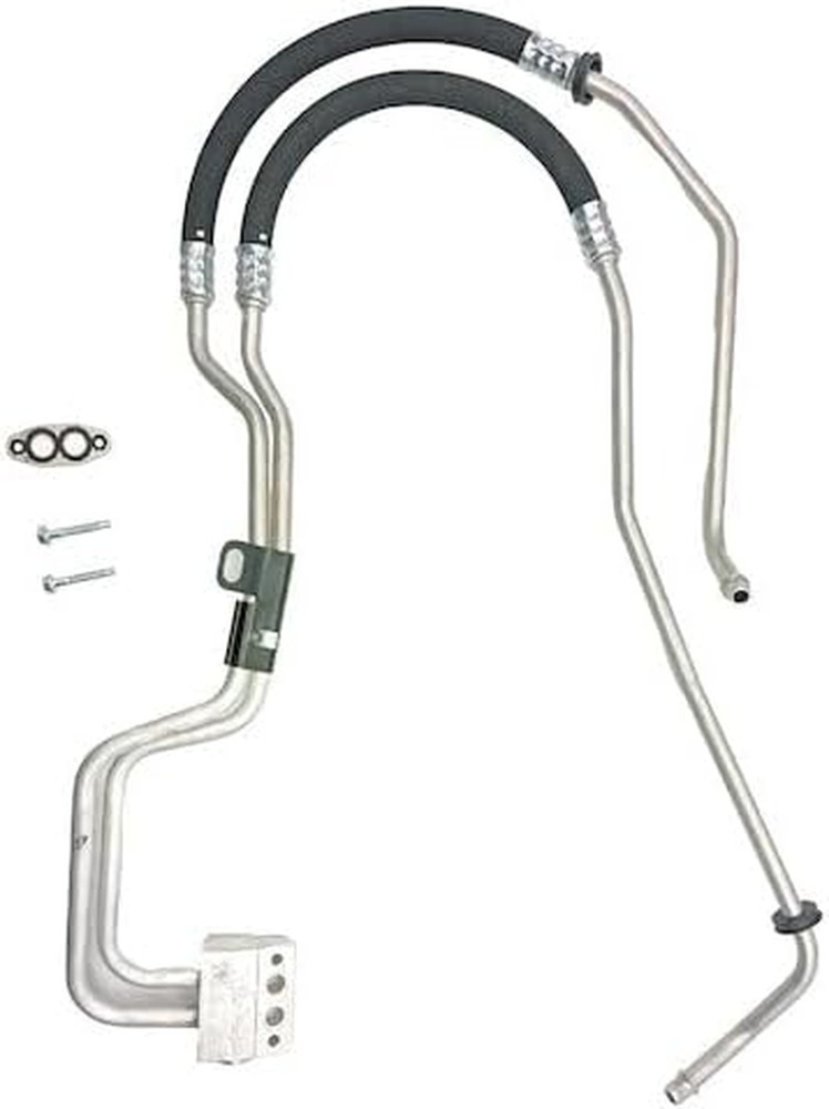 Inlet & Outlet Oil Cooler Hose Compatible with 2006-2013 Chevy Silverado 1500