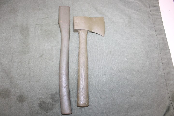 US Military Issue WW2 ARMY USMC HATCHET AXE with Extra Handle JK38
