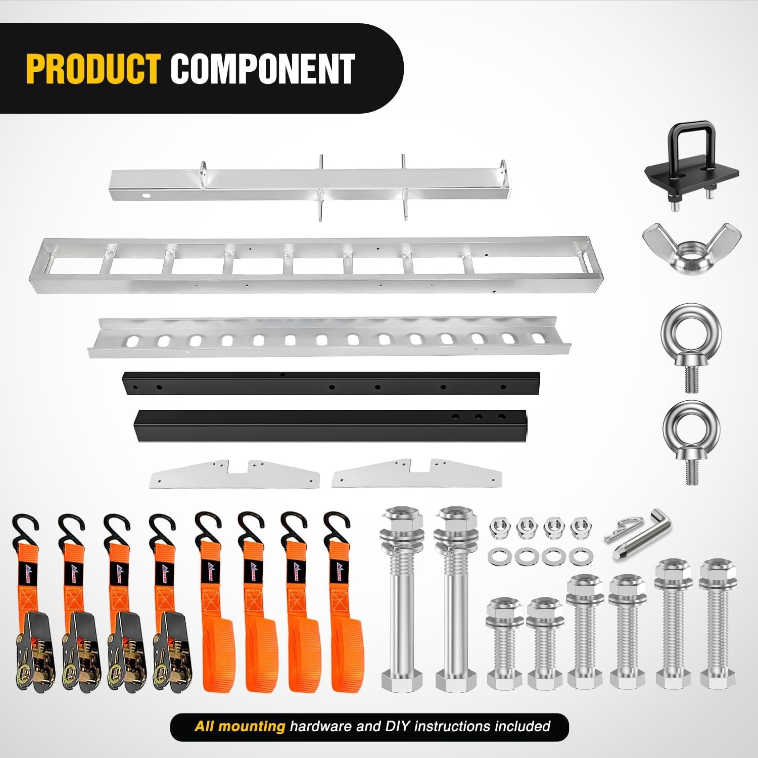 Nilight Motorcycle Hitch Carrier 400LBS Robust Aluminum Dirt Bike Hitch Hauler