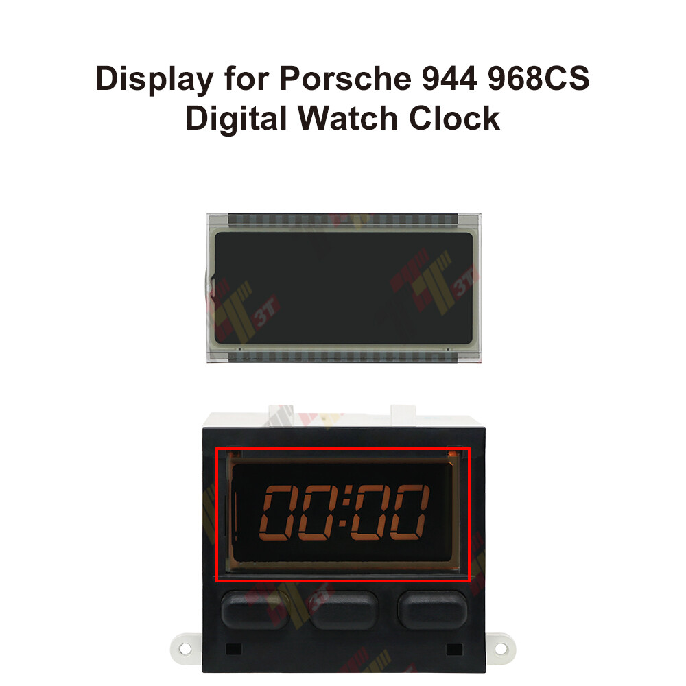 Display for Porsche 944 / 968 CS Digital Watch Clock Unit
