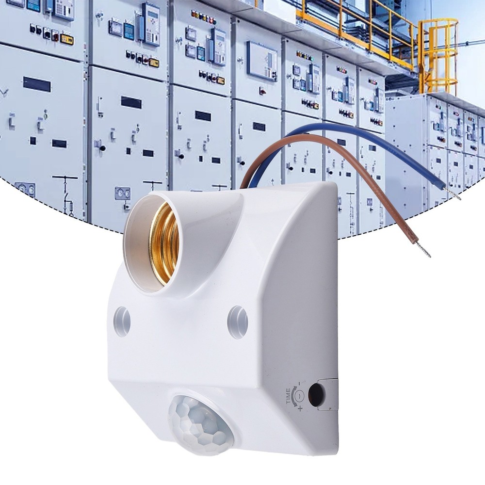 Intelligent Lighting Solution PIR Motion Sensor Light Socket for E27 Bulbs