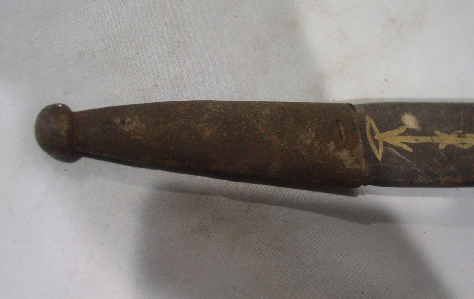 WWI Trench Art Bayonet Scabbard 1914-1918 54th Regiment L Company 2nd Battalion