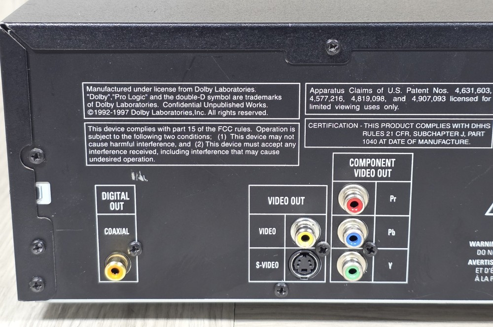 JBL DVD600 5-Disc DVD/CD Carousel Changer Player No Remote - TESTED -