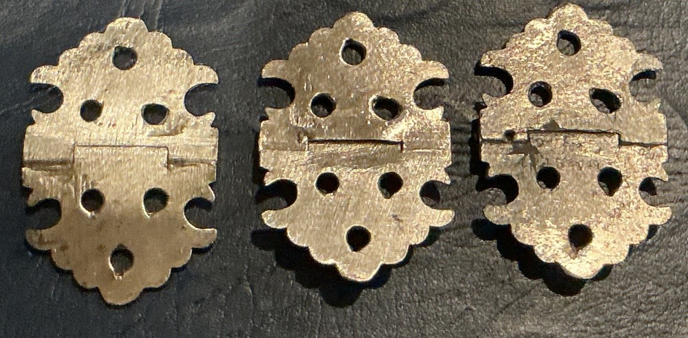 Three Small Vintage Hinges