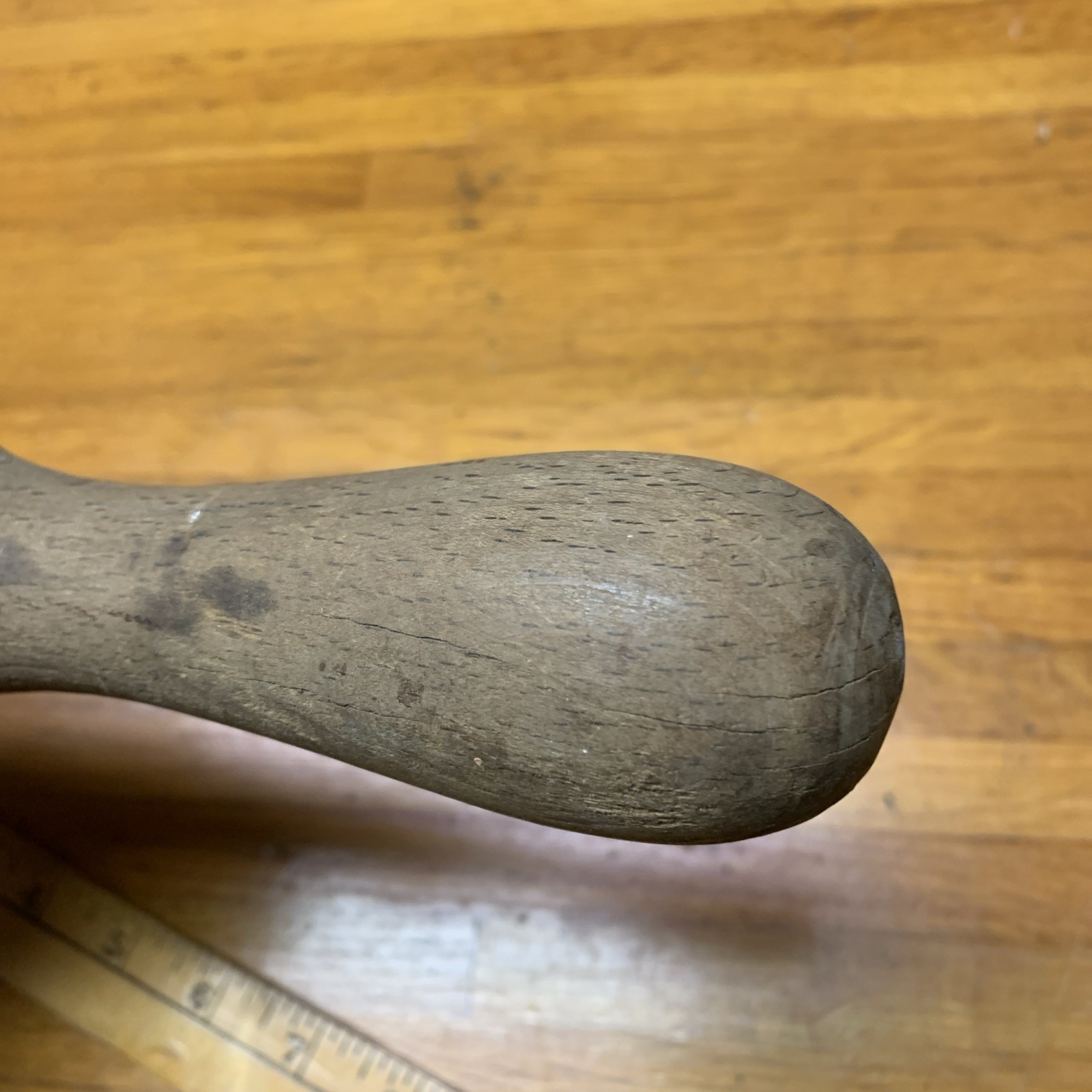 Vintage 14.5" Oak Wood Auger Tee Handle Replacement Square Hole