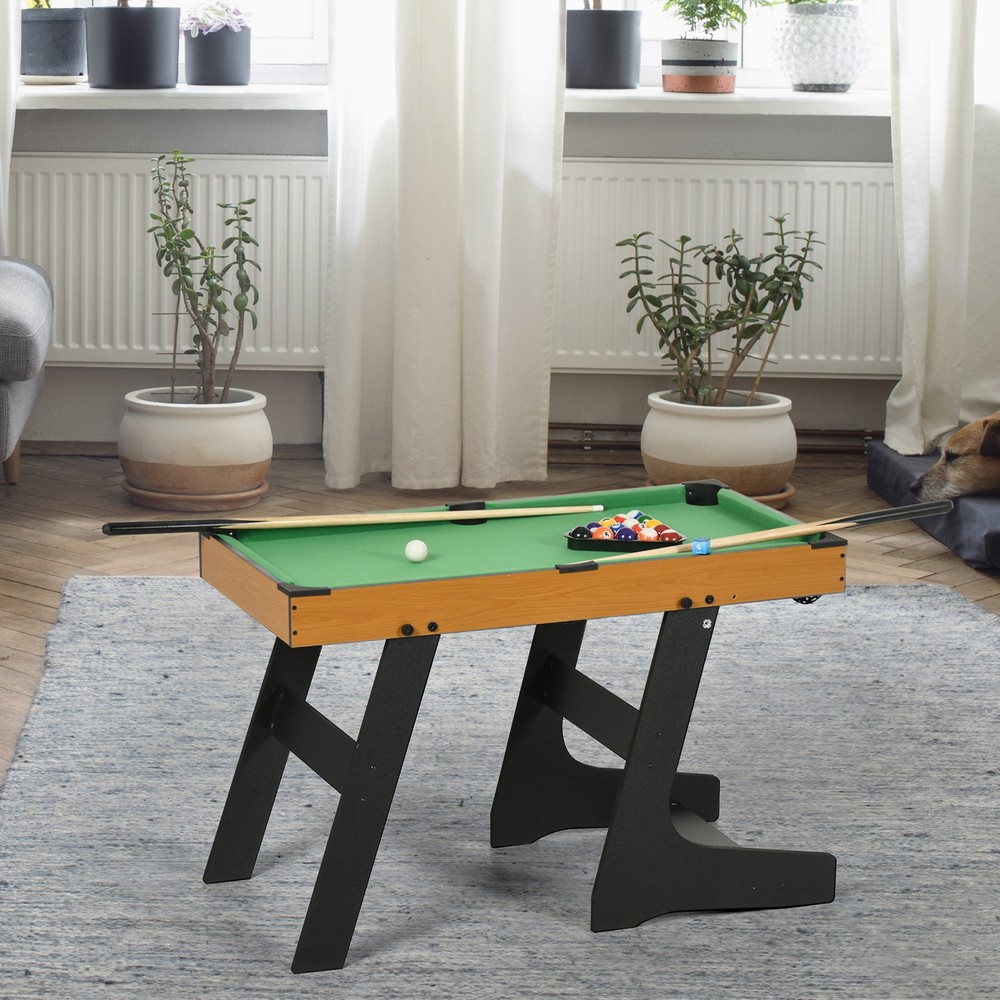 38" Billiards Table Foldable Tabletop Pool Game Table Set for Adults and Teens