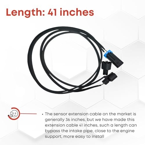 LS Gen 3 Knock Sensor Relocation Extension Harness 41'' Compatible with LS1
