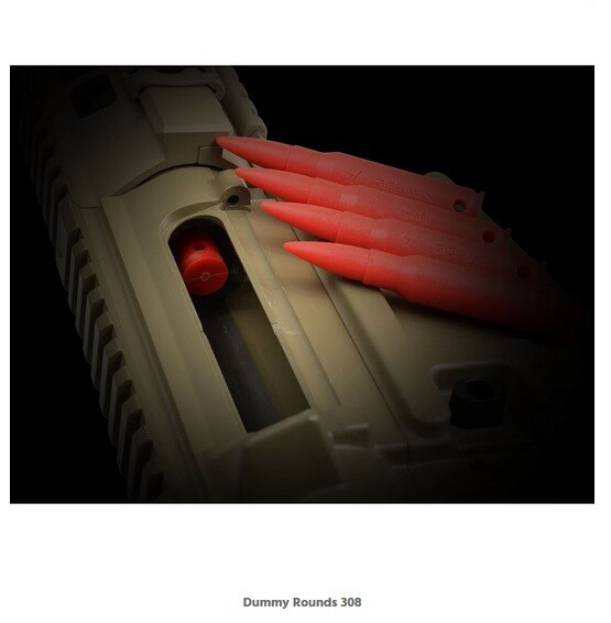 Strike Industries Training Dummy Rounds / Snap-Caps, Polymer - 308 Win - 5 Pack